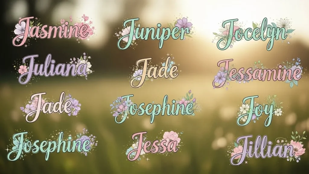 Beautiful J Names for Girls