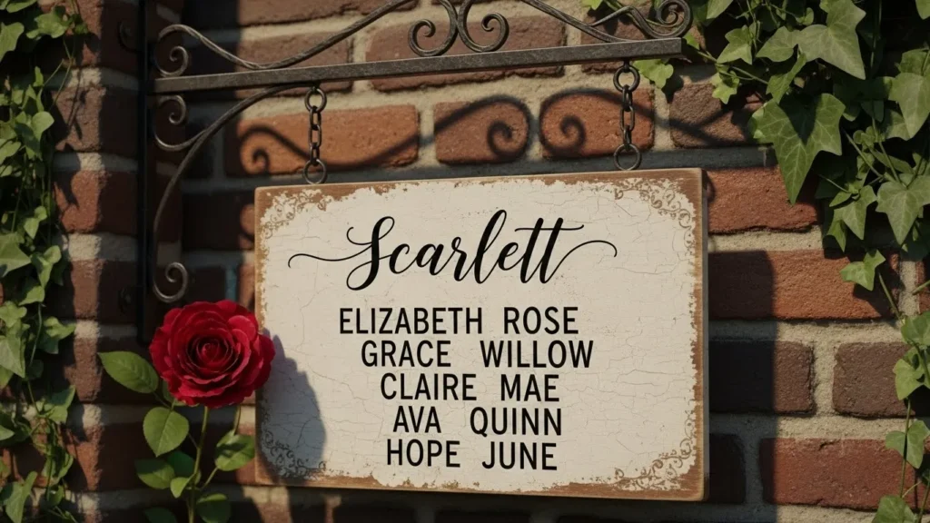 Classic Middle Names for Scarlett