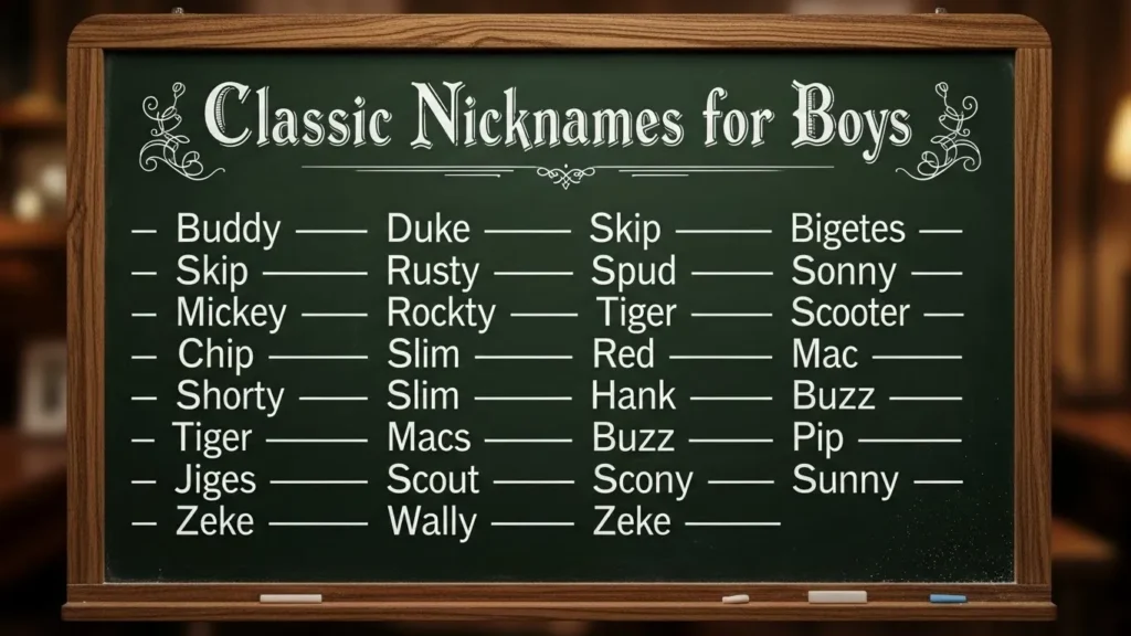 Classic Nicknames for Boys