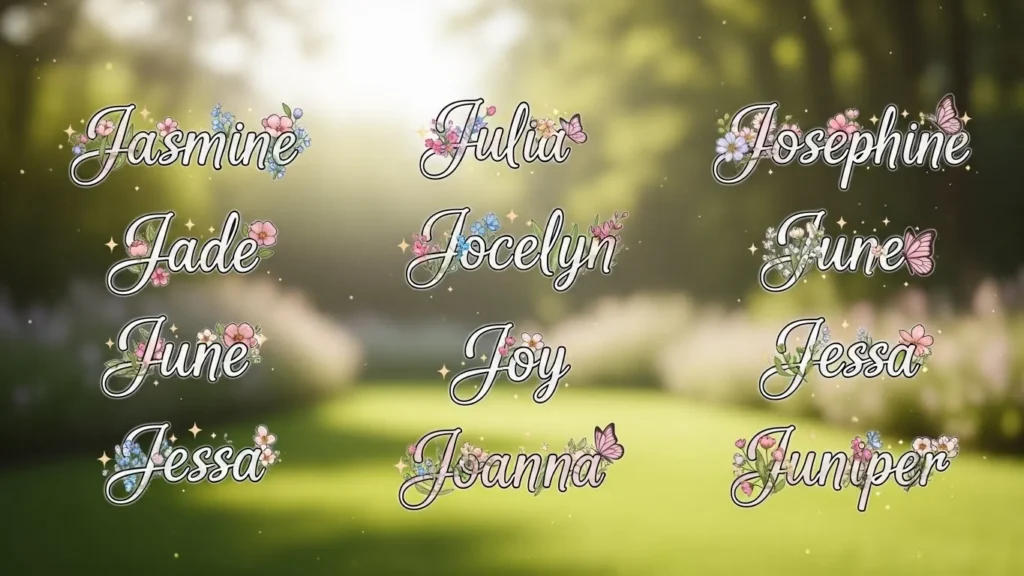 Cute J Names for Girls