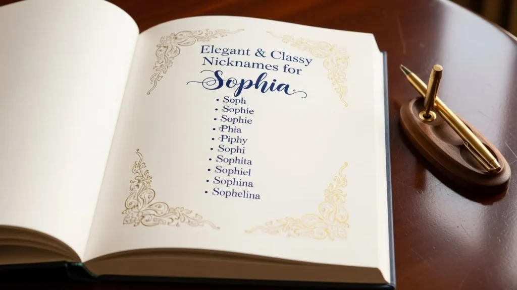 Elegant & Classy Nicknames for Sophia