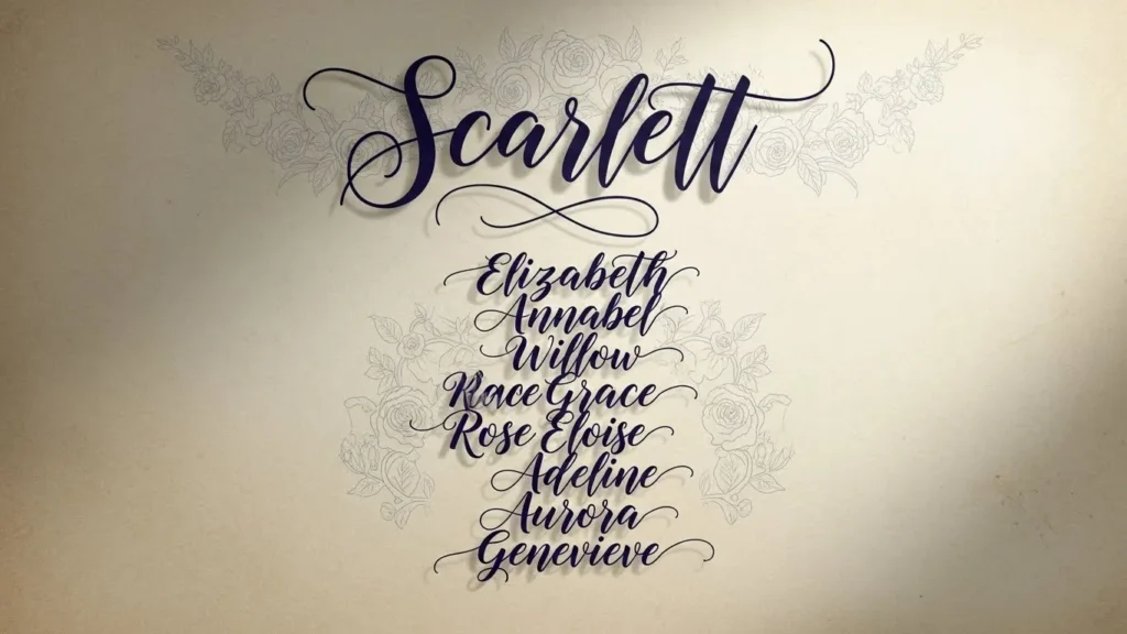  Elegant Middle Names for Scarlett