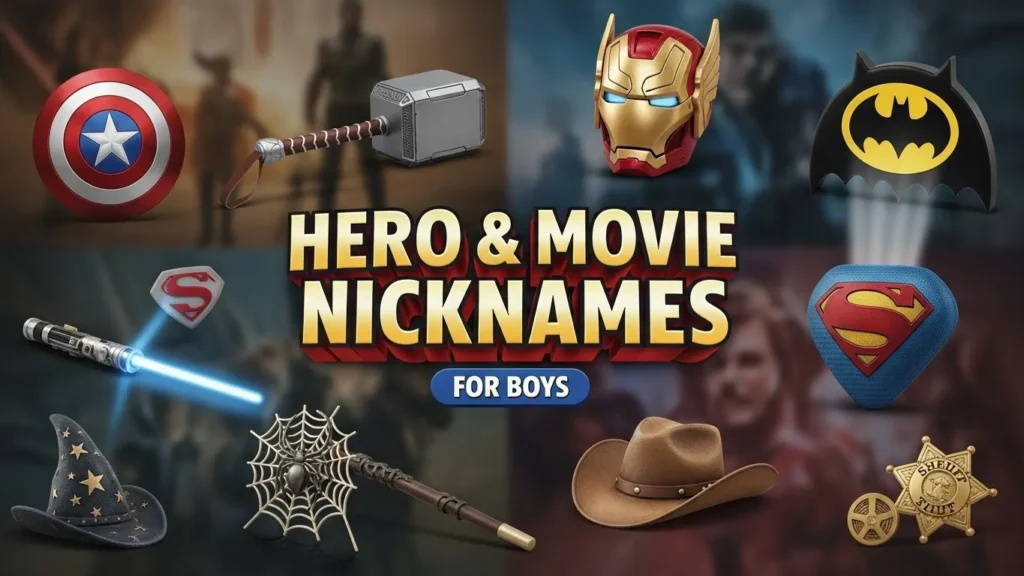 Hero & Movie-Inspired Nicknames for Boys
