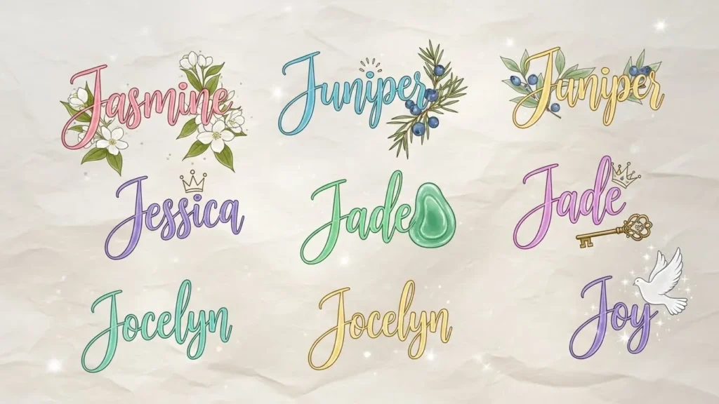 Soft & Sweet J Names