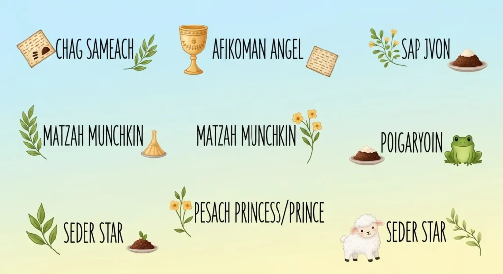 Cute Hebrew Nicknames for Passover