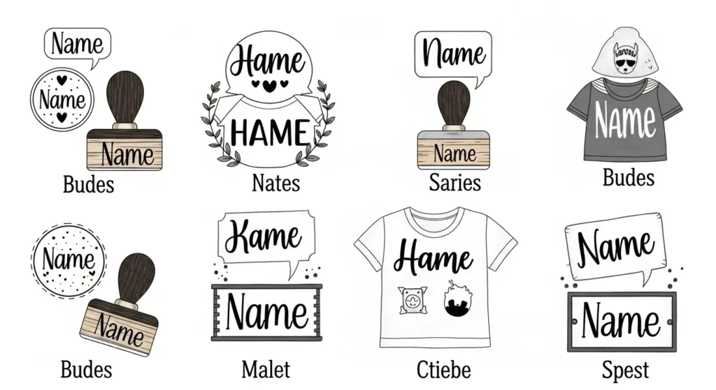  Cute Name Stamp Ideas for Kids Clothes