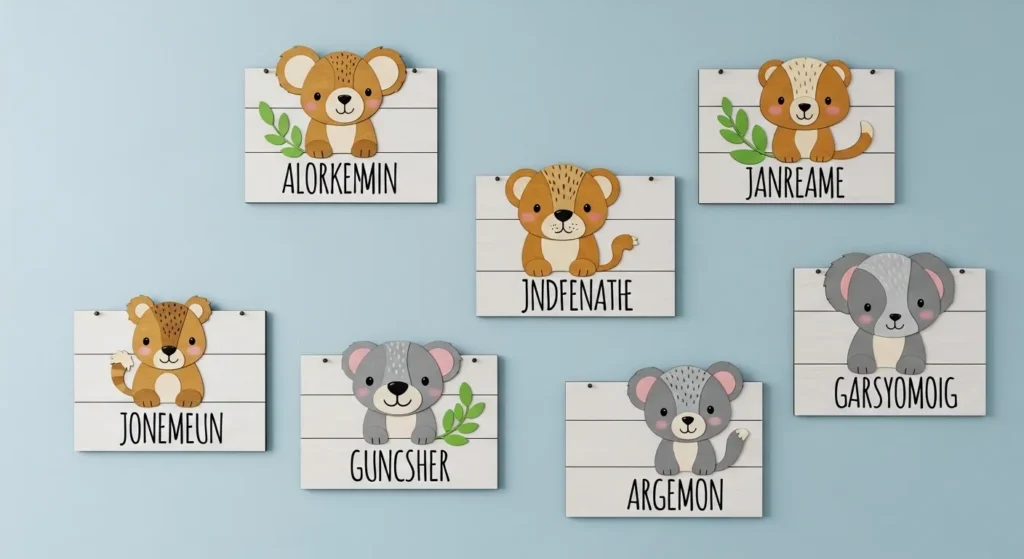 Animal-Inspired Nicknames for Nursery Signs