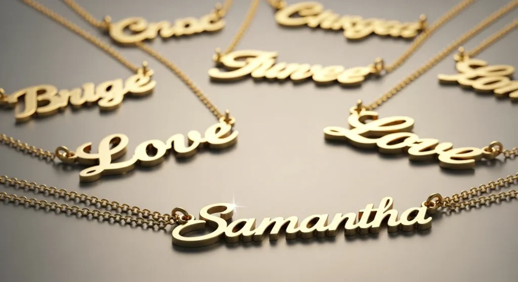 Classic Gold Name Necklaces 