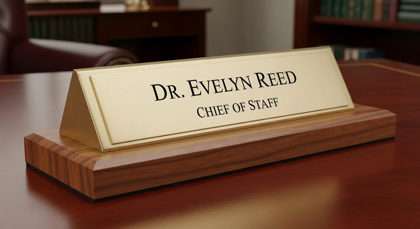 Name Plate for Desk