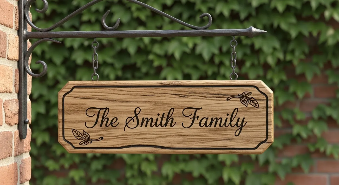 Name Sign for Home Design Ideas