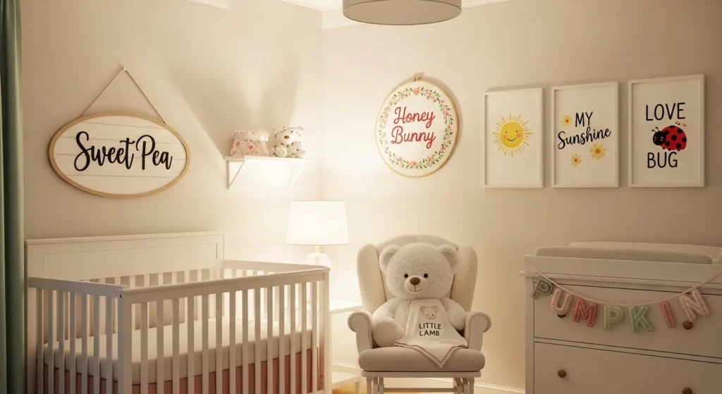 Romantic & Sweet Nicknames for Baby Nursery
